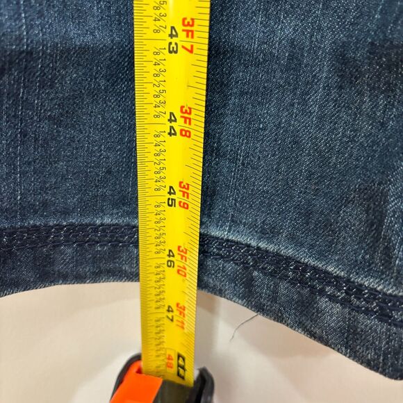 Eight 732 Blue Jeans Mens 40X34 Dark Wash Distress Streetwear Skater Hip Hop Y2K - Picture 8 of 15